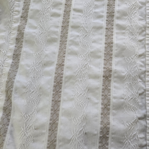 Lane Bryant White Tan Blouse - Picture 3 of 6